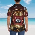 thumbnail image 4 of Balery Casino King And Playing Cards Camisas hawaianas de manga corta para hombre, camisas playeras de corte holgado, camisas de vacaciones con botones,3X-Large, 4 of 7