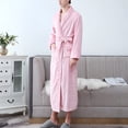 thumbnail image 3 of Lindreshi Robes for Women Clearance Adult Home Wear Flannel Nightgown Long Coral Velvet Bathrobe, 3 of 5