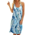 thumbnail image 1 of asddcavvf Robes pour Femmes Robe d'Été Décontractée Sans Manches Robe de Plage Col Rond, 1 of 7