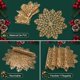 thumbnail image 5 of Manteles Individuales de Copo de Nieve 6PCS, 38cm PVC Material Copo de Nieve Manteles Individuales, Decoración de Mesa para Festivales de Invierno Fiestas de Navidad Fiestas de Navidad, Dorado, 5 of 7