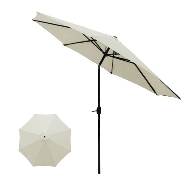 Xihbxyly Sombrilla de Jardín, Diseño Vintage, 99 % de Protección Uv, Accesorio de Viaje Ligero, Resistente Al Viento, Ideal para Playa, Piscina y Camping, 118 Pulgadas de Diámetro, Tela Resistente Al
