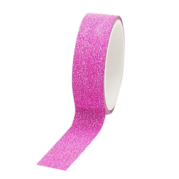 Adhesive Tape,1 Roll Glitter Washi Tape DIY Decorative Colored Tape Sticky Craft Tape Adhesive Glitter Tape For Scrapbooking And Paper Crafts