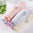 thumbnail image 4 of 5-Pack Big Girls Puberty Girls Cotton Print Seamless Training Bra Teen Soft Cotton Underwear, 4 of 11