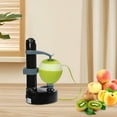 thumbnail image 4 of BPPEG Electric Peeler Automatic Potato Apple Pear Peeler Smart Vegetable and Fruit Peeler Machine Stainless Steel Kitchen Peeling Tool Dual Power with 2 Replacement Blades and 1 Handy Thumb Knife, 4 of 7