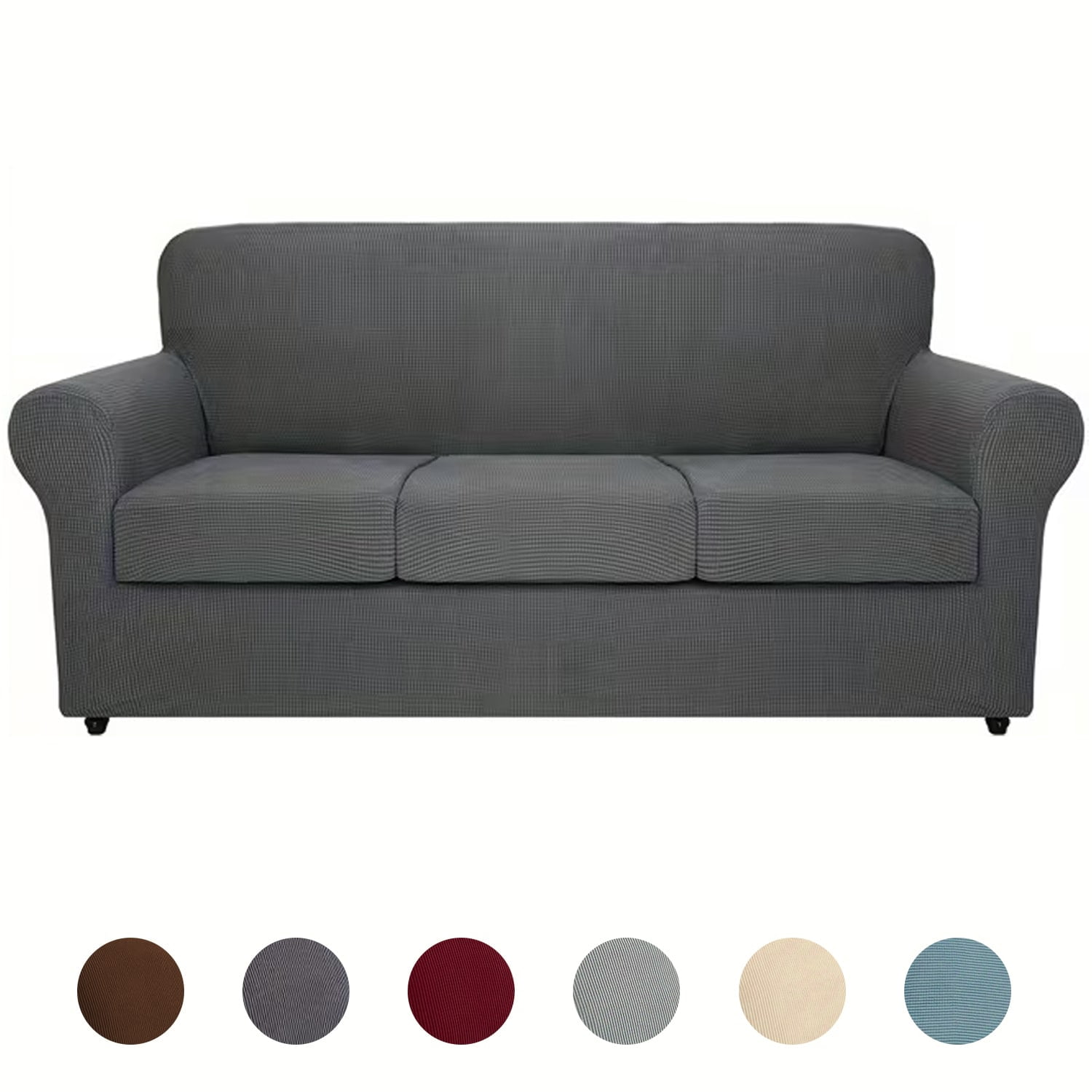 Stretch Sofa Slipcover Sets (2/3/4-Piece), 1/2/3-Seat Jacquard Couch Covers for Living Rooms and Offices Home Decor Modular Sofa Set