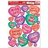 Club Pack of 276 Non-Romantic Candy Hearts Peel "N Place Valentine Decorations 17"