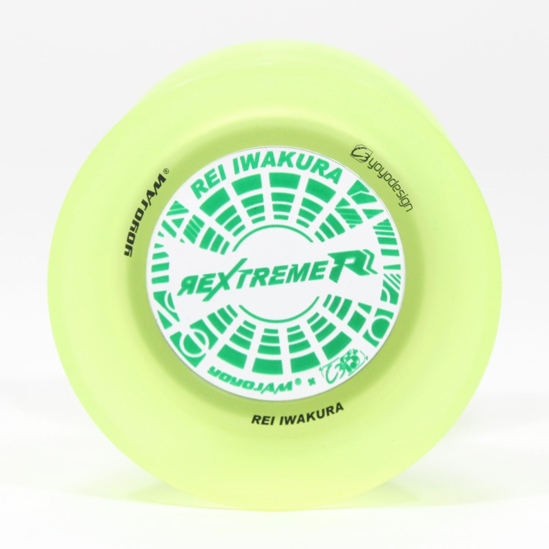 C3yoyodesign x YoYoJam “Rextreme R” Yo-Yo - Bi-Material - Rei Iwakura Signature YoYo (Yellow Body Silver Rings)