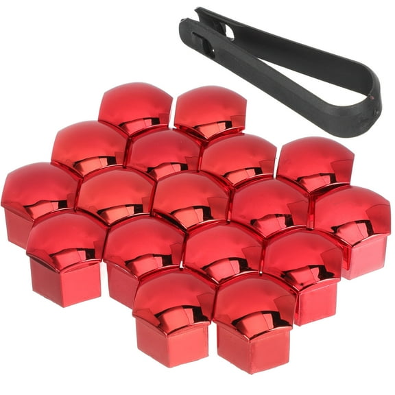 20 Pcs Lug Nut Dust Covers Car Exterior Accessories Bolt Caps Wheel Hub Black Nuts Accesorios Para Autos