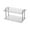 White, variant on KQJQS 2-Tier Bathroom Countertop Organizer ā Transparent Stackable Vanity Storage Rack for Cosmetics, Dresser and Bathroom Essentials