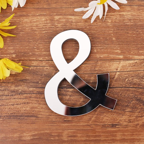 Stylish 3d Mirror Wall Sticker Letters Diy Art Mural For Home Room Decor Acrylic Decals Walmart Com Walmart Com