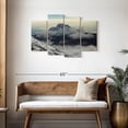 thumbnail image 3 of Elephant Stock Kilimanjaro Snow Mountain Wall Art - Horizontal Multi Panel Canvas - Living Room Wall Decor - Nature Multi Panel - Black And White Decor - 43" x 27", 3 of 8