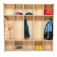 thumbnail image 2 of Contender 5 Section Coat Locker, Kids Backpack Hanger, School Cubby Coat Rack Organizer, 2 of 9