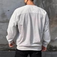 thumbnail image 4 of KeShDi Mock Neck Sweatshirt Men Casual Sweatshirts Round Neck Pullover Long Sleeve Sweatshirt Gray L, 4 of 7