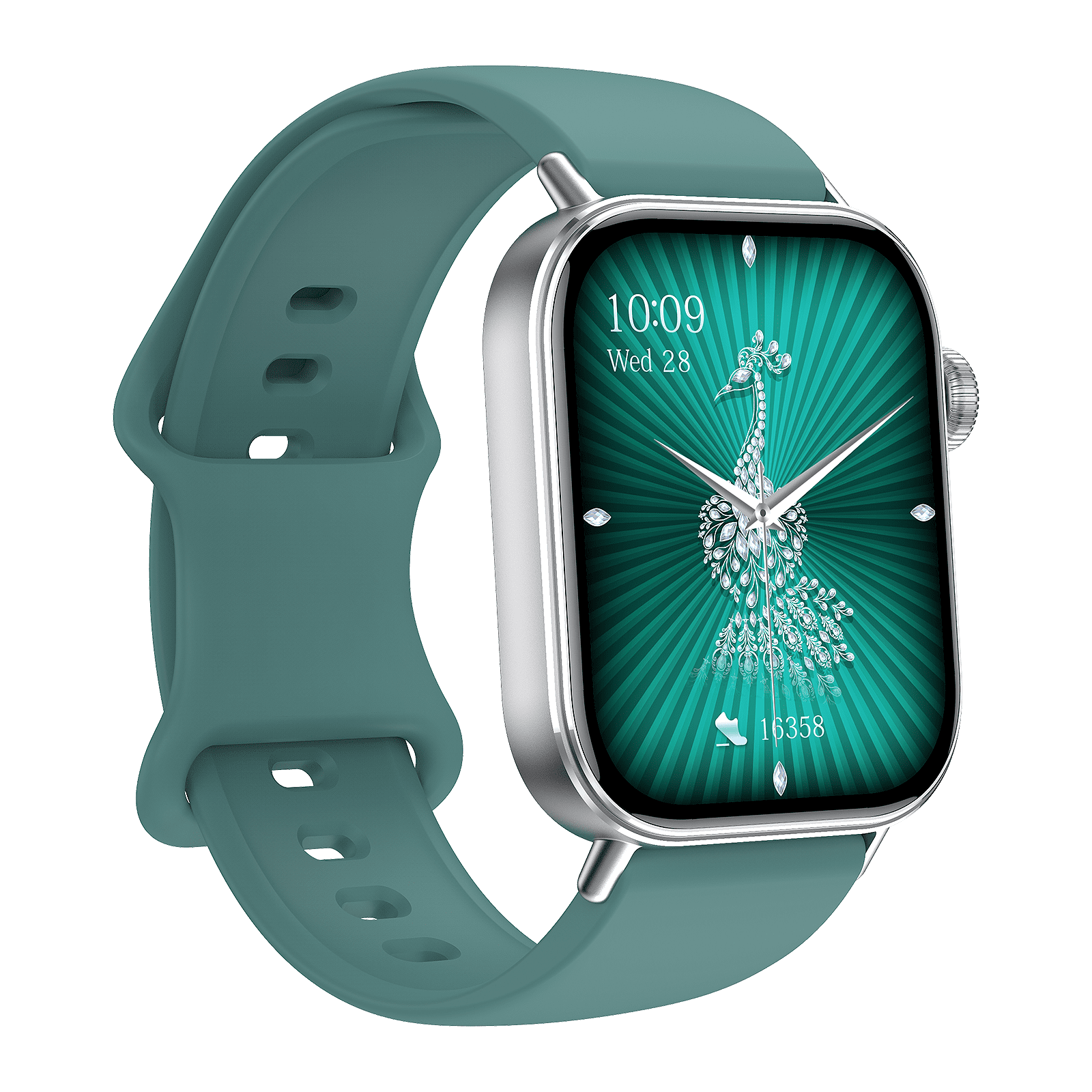 E EYAFA Women's Smart Watch GW11 Mini with 1.75 inch Screen-Silver