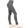 thumbnail image 2 of Women's Casual Stretch Workout Elastic Waist Band Solid Leggings Pants, 2 of 3