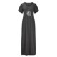 thumbnail image 5 of Puntoco Vestido De Manga Corta Con Cuello En V, Vestido Informal Con Cuello En V Y Manga Corta Con Bolsillo Y Abertura Larga Para Mujer, Gris S, 5 of 5