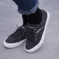 thumbnail image 5 of JENN ARDOR Women's Low Top Canvas Sneakers Slip-on Elastic Belt Walking Shoes, 5 of 6