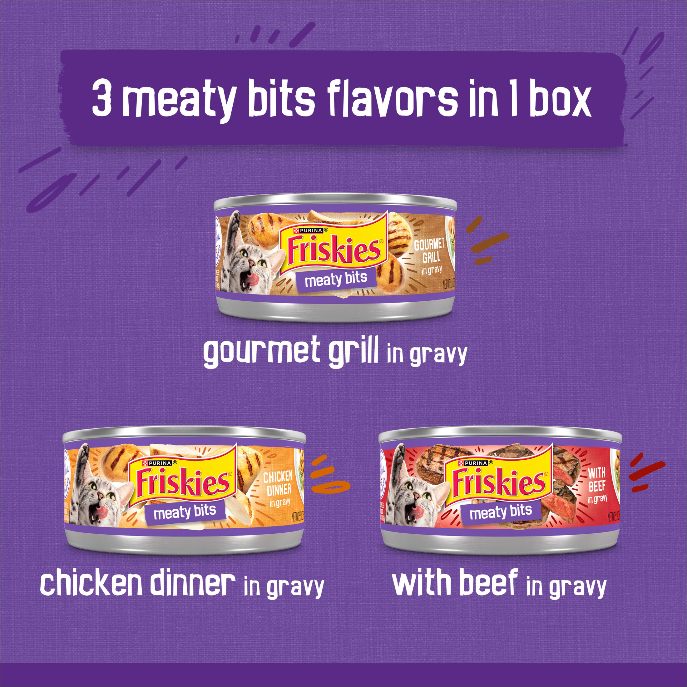 Friskies Meaty Bits Variety Pack Wet Cat Food, 24 Cans photo 4
