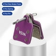 thumbnail image 3 of 4set Disc Brake Pad 1.04" x 1.23" Semi-Metallic Resin Bike Brake Pads with Spring and Pin for BB7 M355 M446 M640 Mountain Road Bikes, Purple, 3 of 7