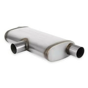Flowmaster 72206 FlowFX Muffler 2.5 Inlet/Outlet - Oval Body - Transverse - Moderate Sound 409 Stainless Steel