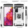 thumbnail image 4 of LeYi Samsung S20 FE Case, Galaxy S20 FE 5G Case with 2 x Glass Screen Protector, Enhanced Metal Ring Kickstand [Support Magnet Mount] Protective Phone Cover for Galaxy S20 FE Case - Silver, 4 of 7