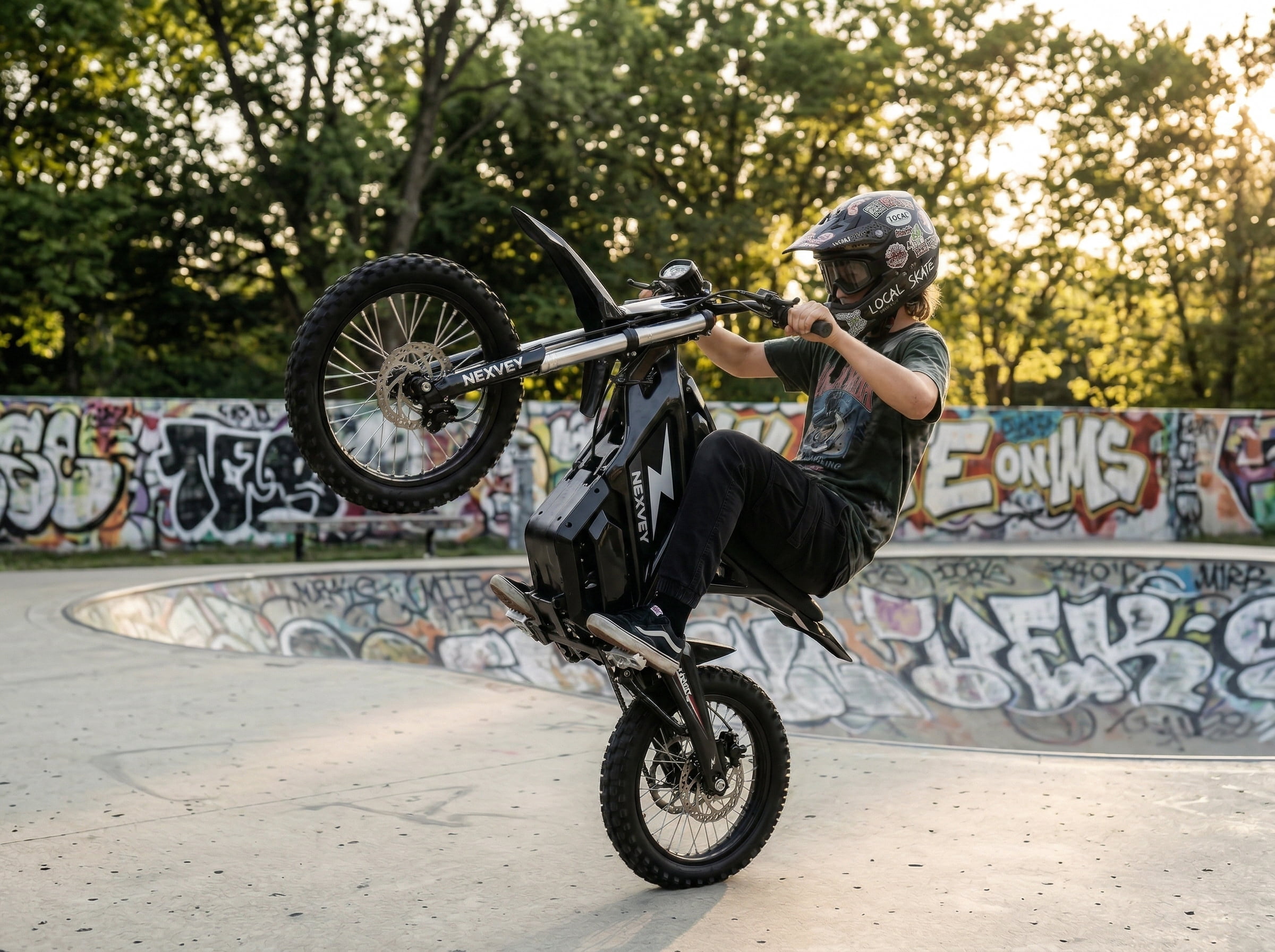 Nexvey Flash Electric Dirt Bike, 4000W Peak, 48V 22.5AH Battery, 35MPH, 35Mi Range, Wheelie Assist, Dual Suspension & Brakes, off Road Ebike for Teens 13+