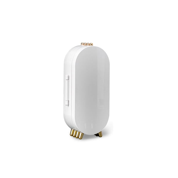 Soidarity Joyero Ligero Forma de pantalla Resistente a la decoloración Cajas de almacenamiento Ganchos Soporte plegable Accesorio Cosméticos Joyería Bolsas de maquillaje Blanco Soidarity CE015130-02