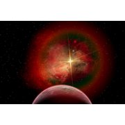 An alien planet and its nebulous Sun Canvas Art - Mark ...