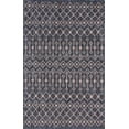 thumbnail image 2 of Unique Loom Trellis Collection Tribal Geometric Transitional Indoor and Outdoor Flatweave Area Rug, 5' x 8', Charcoal Gray/Beige, 2 of 2