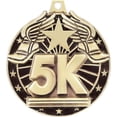thumbnail image 2 of 5K Race Medals, 2" Gold Diecast 5K Race Medal Award 100 Pack, 2 of 3