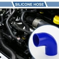 thumbnail image 2 of Unique Bargains 1 Set 60mm 2.36" ID 90mm 3.54" Length 90° Blue Car Silicone Hose with Clamps Universal, 2 of 7