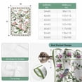 thumbnail image 6 of Pink Spring Floral Tie Up Curtains for Windows, Adjustable Balloon Window Shades, Elegant Pastoral Flowers Birds Watercolor Kitchen Window Treatments Farmhouse Short Curtains with Rod Pocket 42"x45", 6 of 8