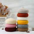thumbnail image 2 of CoCopeanut Fashion Autumn Winter Hat Wool Berets French Artist Beret Women Painter Hat Vintage Girls Berets Female Warm Walking Cap Beanies, 2 of 6