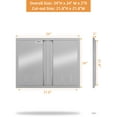 thumbnail image 2 of Stainless Steel Outdoor Cupboard Door with Recessed Handle, Double Access Cabinet Door, 2 of 8