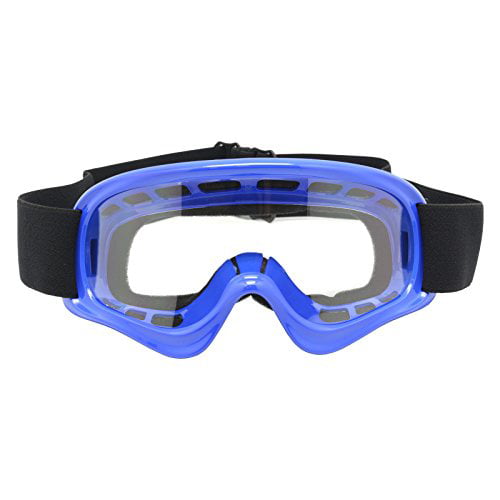 TMS YOUTH BLUE OFF-ROAD GOGGLES MOTOCROSS DIRT BIKE ATV MX AS10-B 
