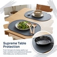 thumbnail image 3 of Unique Bargains 6 Pack Silicone Placemats for Kitchen Dining Table Decor Dark Gray, 3 of 7