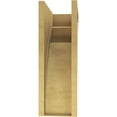 thumbnail image 4 of 7"W x 14"D x 21"H Classic Viola Rough Cedar Woodgrain TimberThane Corbel, Primed Tan, 4 of 6