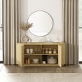thumbnail image 5 of Olivia Modern 60 Sideboard with 4 Adjustable Shelves in Natural Oak, 5 of 12