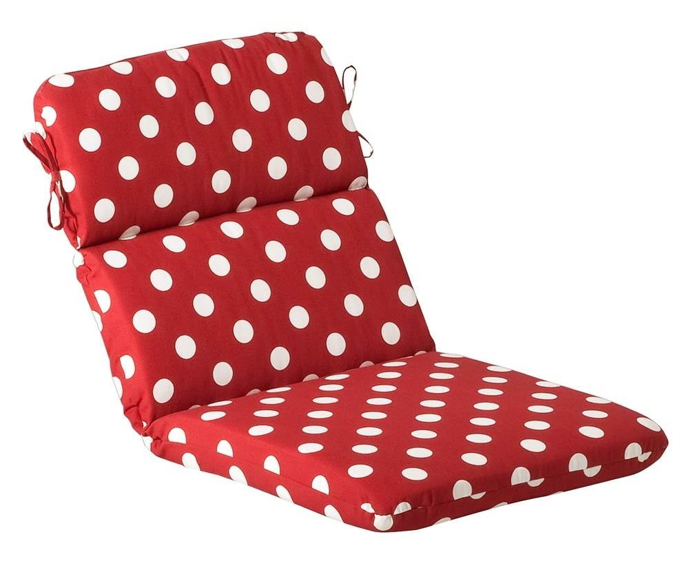 Outdoor Polka Dot Chair Cushion