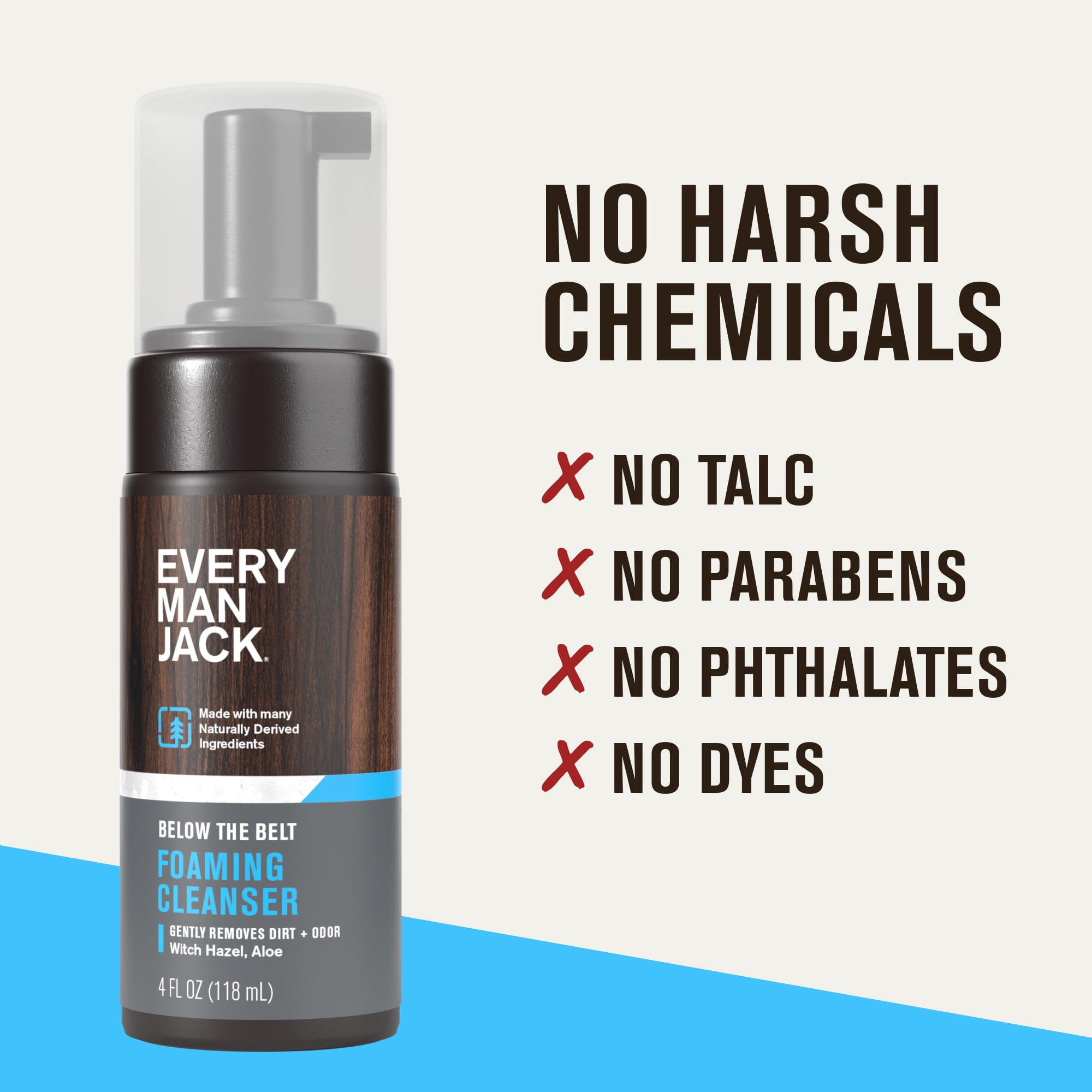 Every Man Jack Men's Below the Belt Foaming Cleanser - 4 fl. oz