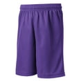 thumbnail image 5 of SPORT-TEK Boys PosiCharge Classic Mesh Short Large Purple, 5 of 6