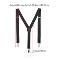 thumbnail image 3 of JANSION Suspenders for Men Y Shape Elastic Adjustable Straps Adjustable Elastic Big & Tall Clip Style Tuxedo Braces, 3 of 6
