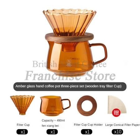 

Hot Sale Coffee Pot Sharing Pot Sharing Pot Coffee Maker V60 Coffee Set Home Office American Espresso Cold Brewing Tool