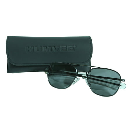 HUMVEE HMV-52B-BLACK Polarized Bayonette Style Military Sunglasses with Gray Lenses and Black Frame, 52mm, Protect your eyes from the sun's harsh rays By (Best Sunglasses To Protect Your Eyes)