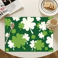 thumbnail image 4 of St Patricks Day Placemats Set of 2 Printed Table Mats Heat Resistant Stain Resistant Easy Clean for Kitchen Dining Table(I), 4 of 6