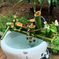 thumbnail image 4 of Japanese Garden Decoration/Indoor Water Feature,Bamboo Fountain Garden Water Feature Garden Decor with Pump,Waterscape for Pond Fish Tank Courtyard, 4 of 6