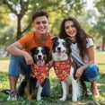thumbnail image 3 of Dog Bandana 1 Pack,Red Christmas Gingerbread Man Pattern Bandanas for Dogs,Cat Bandana,Small/ Large Dog Bandana 2 Size,Dog Bandanas Girl Boy, 3 of 6