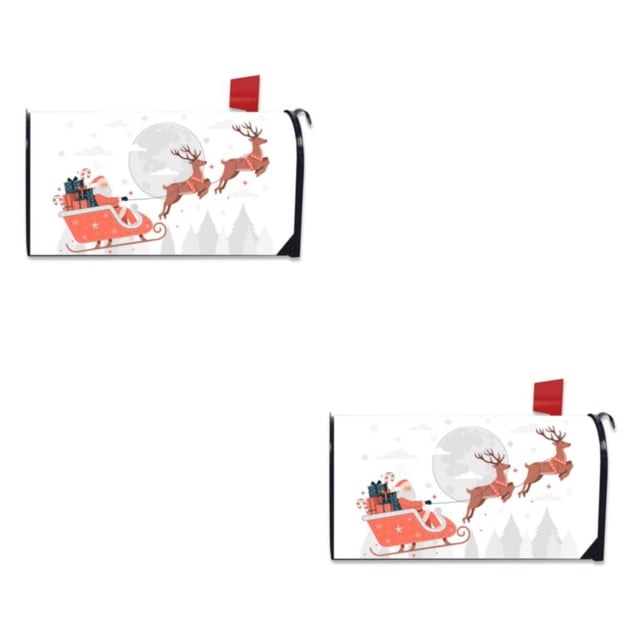 relayinert Brighten Up Front Yard Bright And Warm Decoration Mailbox Cover Standard Size Cloth Printed Spring Mailbox Cover YTYH2309091 2Set