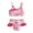 Pink1, variant on GYRATEDREAM Girls Swimsuits Beach Swimwear Print Bikini Bathing Suit 2 Piece Swimsuits for 4-5 Years