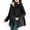 Black, variant on Wensltd Puffy Jackets for Women Black Basic Zip-Up Comfortable Trendy Jacket Winter Warm Clothes